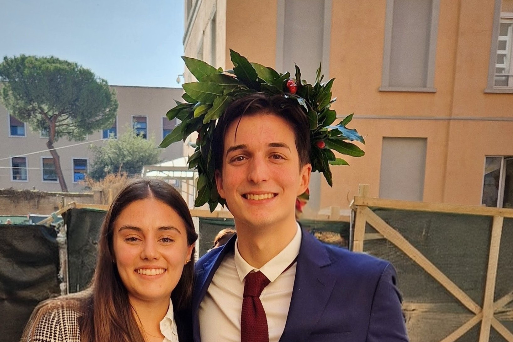 Christian Bianchi at his bachelor's graduation.